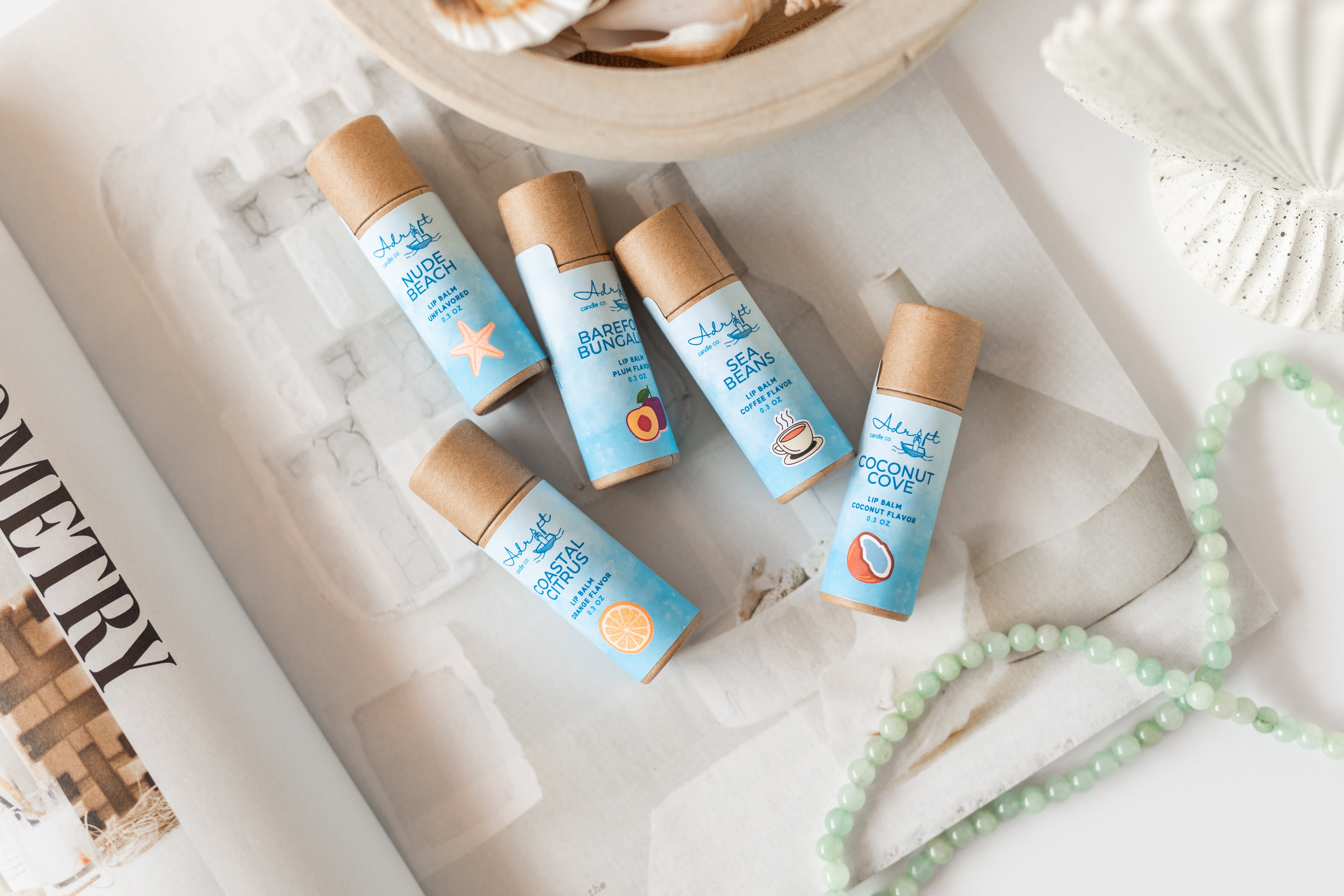 Adrift Candle Co. skincare products