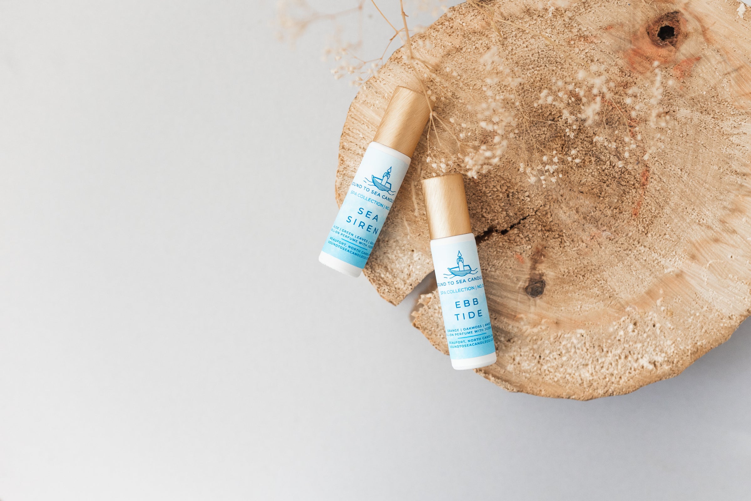 coastal themed roll-on perfume