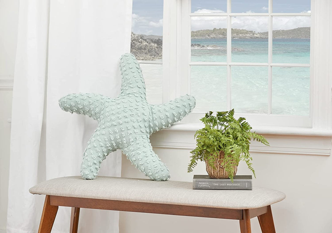 coastal-themed starfish pillow
