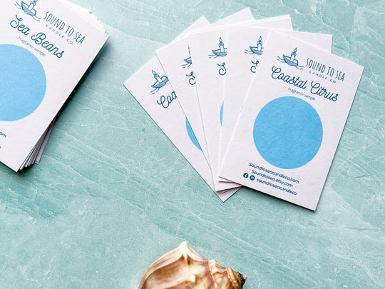 Fragrance Sample Cards - Sound to Sea Candle Co.