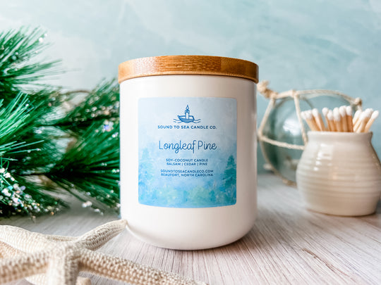 Longleaf Pine candle - Sound to Sea Candle Co.