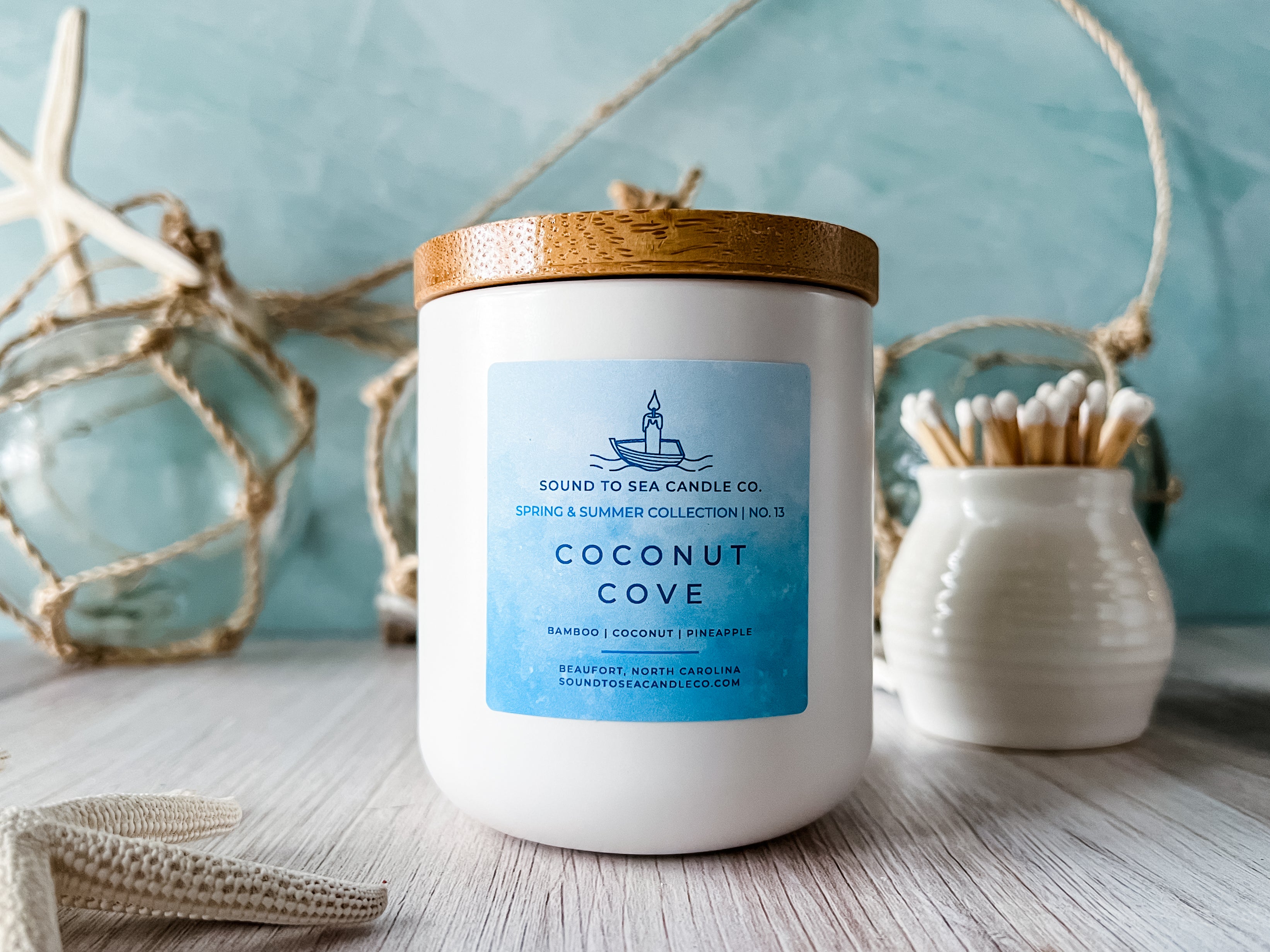 Coconut Cove Candle - Sound to Sea Candle Co., Beaufort, North Carolina