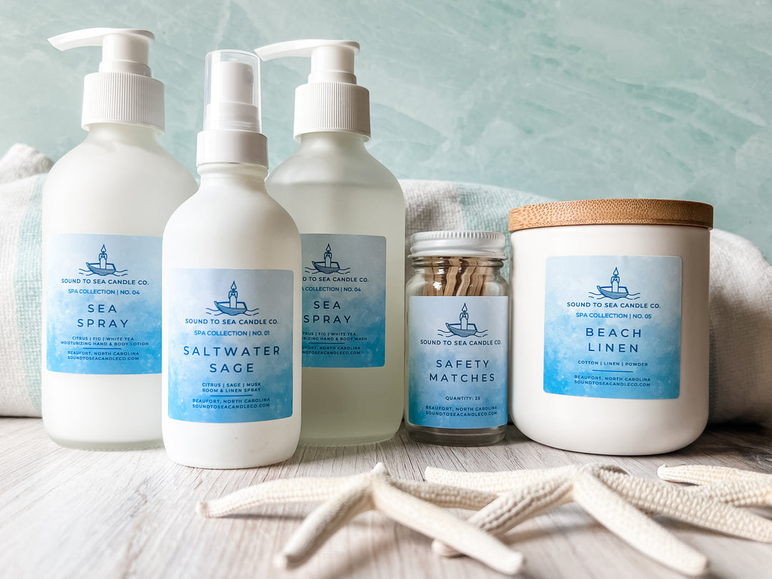 Spa Gift Set, Large - Sound to Sea Candle Co.