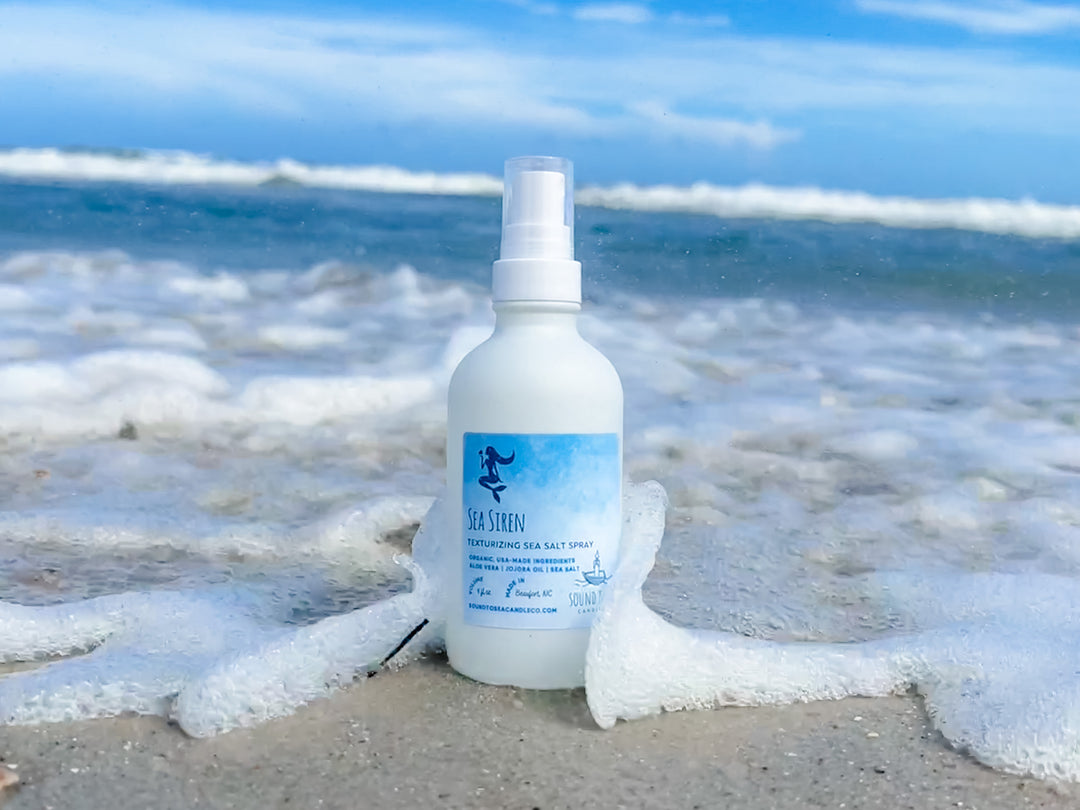 Sea Siren Texturizing Sea Salt Spray for hair - Sound to Sea Candle Co.