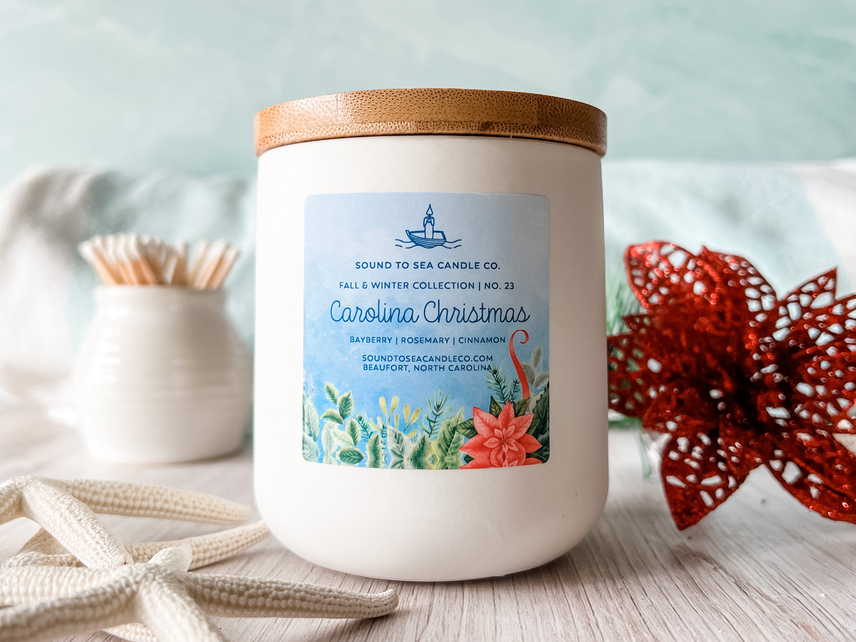 Carolina Christmas candle - Sound to Sea Candle Co.