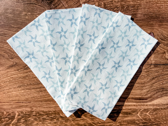 North Carolina starfish napkins, set of 4 - Sound to Sea Candle Co.