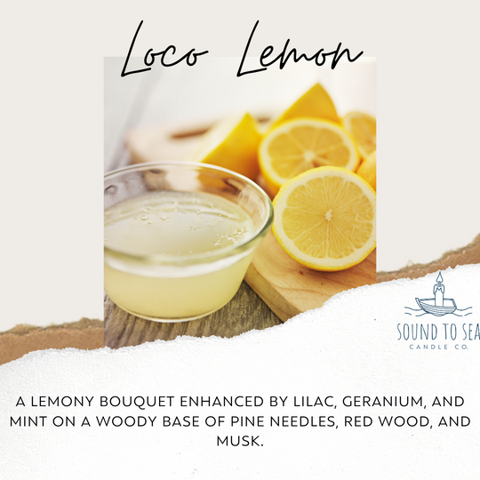 Loco Lemon candle - Sound to Sea Candle Co.