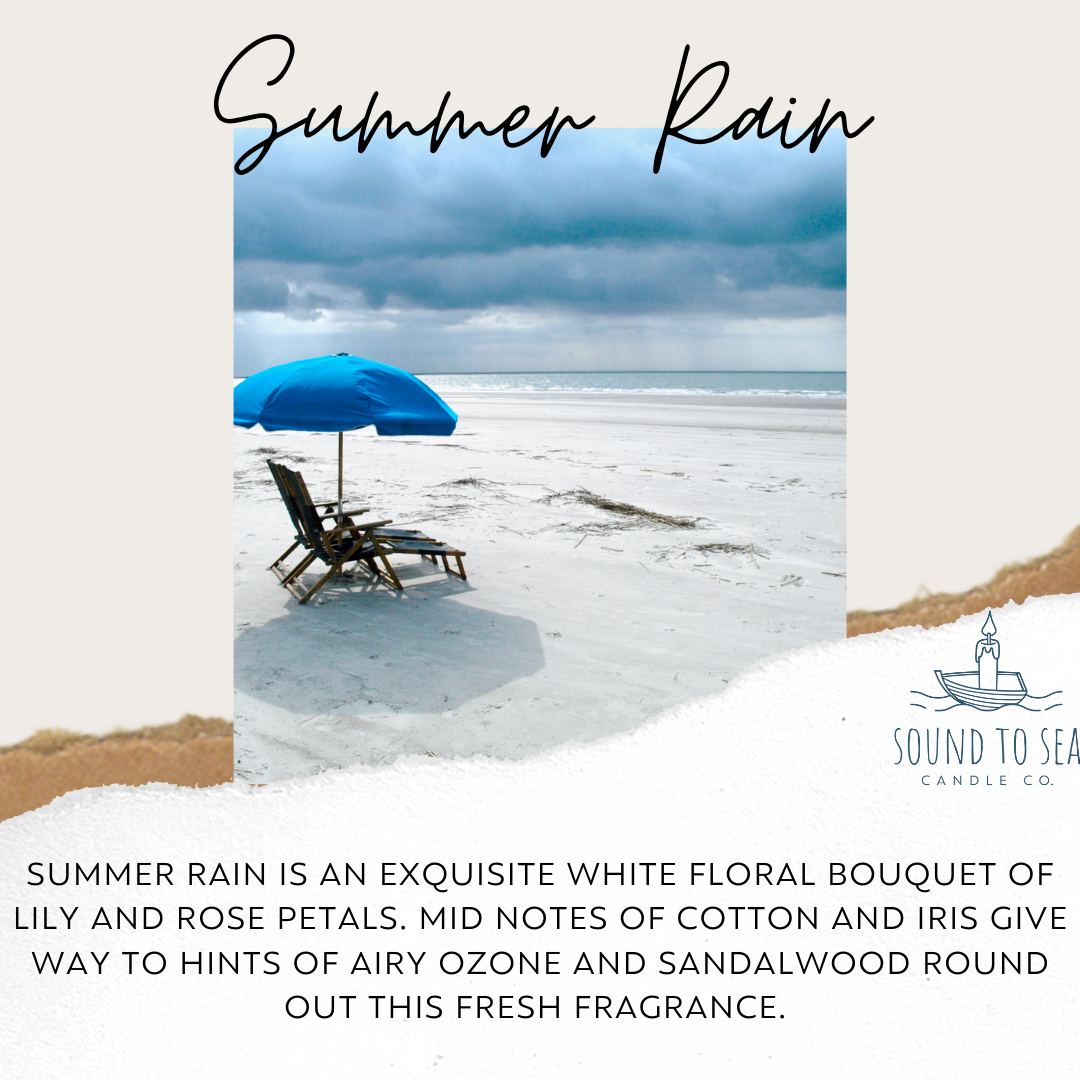 Summer Rain candle - Sound to Sea Candle Co.